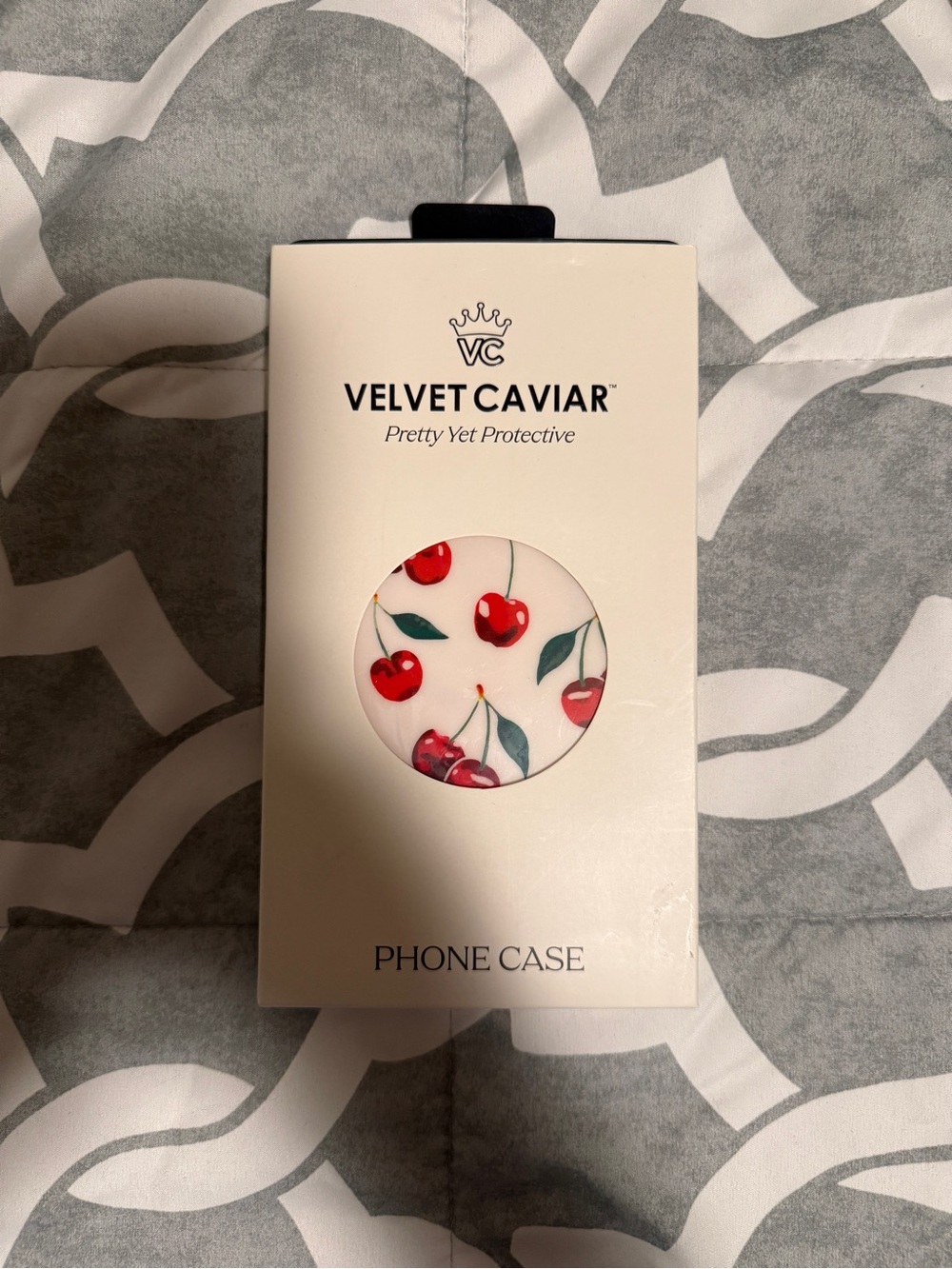 Velvet Caviar Cherry Pattern Phone Case - IPHONE 16 PRO MAX